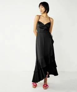 Women's Nine West Strappy Wrap Ruffle Dress Limassol Sunset -Nine West Shop unnamed file 2597