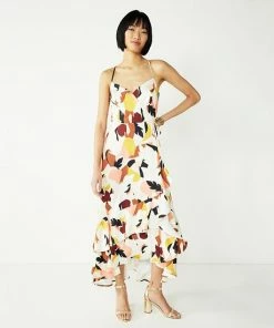 Women's Nine West Strappy Wrap Ruffle Dress Limassol Sunset -Nine West Shop unnamed file 2598