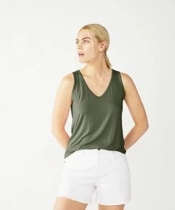 Women's Nine West Easy V-Neck Tank Light Blue Ikat -Nine West Shop unnamed file 2618