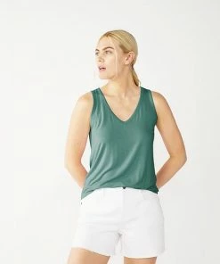 Women's Nine West Easy V-Neck Tank Light Blue Ikat -Nine West Shop unnamed file 2620