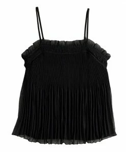 Women's Nine West Pleated Smocked Tank Black -Nine West Shop unnamed file 2652