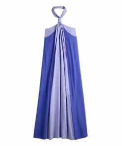 Women's Nine West Halter Neck Colorblock Maxi Dress Vintage Red Combo -Nine West Shop unnamed file 2687