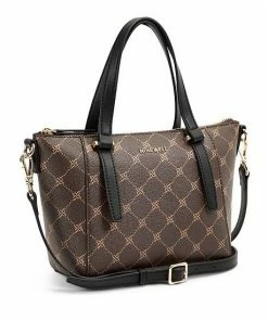 Nine West Yorkville Mini Tote Crossbody Bag Black Saddle Tan -Nine West Shop unnamed file 2752