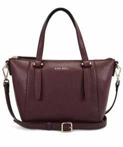 Nine West Yorkville Mini Tote Crossbody Bag Black Saddle Tan -Nine West Shop unnamed file 2755