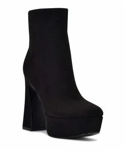 Nine West Klinda Women's Platform Boots Dark Brown