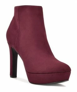 Nine West Glowup 02 Women's High Heel Ankle Boots Burgundy 14 Nine West Glowup 02 Women's High Heel Ankle Boots Burgundy -Nine West Shop unnamed file 2809