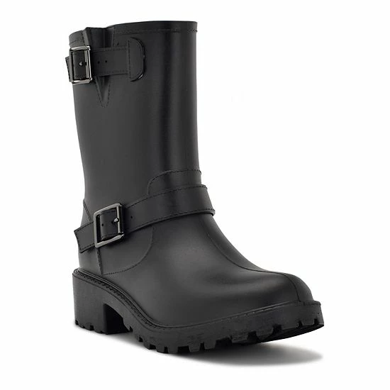 Nine West Rides Women's Rain Boots Black 1 Nine West Rides Women's Rain Boots Black