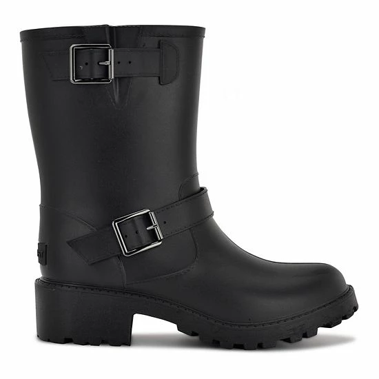 Nine West Rides Women's Rain Boots Black 2 Nine West Rides Women's Rain Boots Black - Image 2