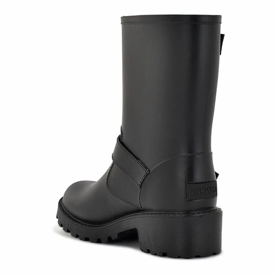 Nine West Rides Women's Rain Boots Black 5 Nine West Rides Women's Rain Boots Black - Image 5