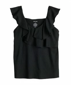 Women's Nine West Tiered Flutter Sleeveless Top Sergio Olive -Nine West Shop unnamed file 2881