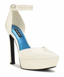 Nine West Linda Women's Platform Heels Ivory Patent -Nine West Shop unnamed file 2914
