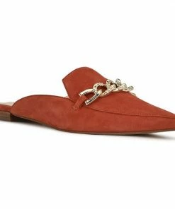 Nine West Azur Women's Mules Dark Orange Suede -Nine West Shop unnamed file 2936