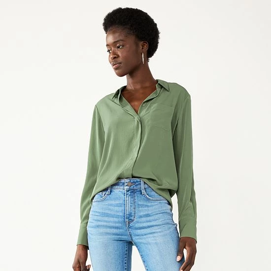 Petite Nine West Drapey Shirt Black Leopard 2 Petite Nine West Drapey Shirt Black Leopard - Image 2