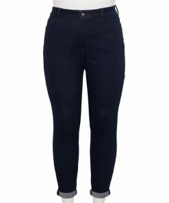 Plus Size Nine West Slimming Skinny Ankle Jeans Super Light Wash -Nine West Shop unnamed file 2985