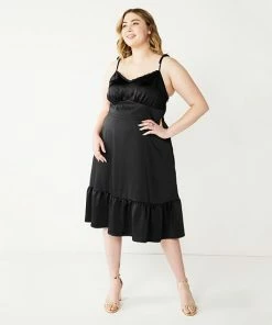 Plus Size Nine West Strappy Fit & Flare Midi Dress Marsala Flower -Nine West Shop unnamed file 3013