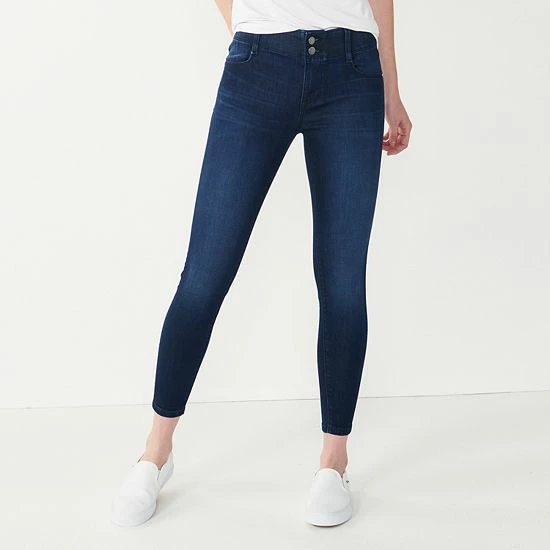 Petite Nine West Tummy Control Skinny Jeans Medium Wash 4 Petite Nine West Tummy Control Skinny Jeans Medium Wash - Image 4