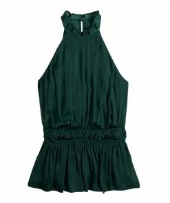 Women's Nine West Sleeveless Pleated Peplum Top Lavish Green -Nine West Shop unnamed file 3052