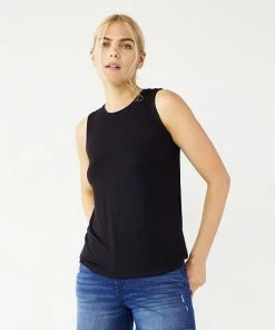 Nine West Essential Easy High-Neck Tank Navy