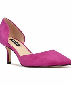 Nine West Arive Women's Dress Pumps Dark Pink Suede -Nine West Shop unnamed file 3062