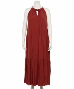 Plus Size Nine West Tiered Peasant Maxi Dress Mineral Black -Nine West Shop unnamed file 3068