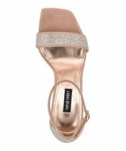 Nine West Marrie Women's Rhinestone Dress Sandals Light Natural -Nine West Shop unnamed file 3081