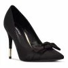Nine West Bowy Women's Heels Black Satin