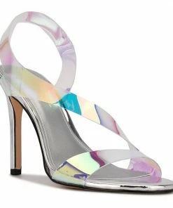 Nine West Ilene Women's Dress Sandals Blue Multi