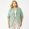 Plus Size Nine West Double Breasted Blazer Mint Virtue