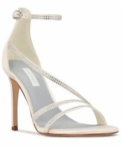 Nine West Irelynn Women's Rhinestone Dress Sandals Royal Blue