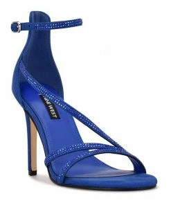 Nine West Irelynn Women's Rhinestone Dress Sandals Royal Blue -Nine West Shop unnamed file 3145