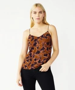 Petite Nine West V-Neck Layering Camisole Summer Floral
