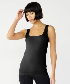 Petite Nine West Squareneck Seamless Tank White -Nine West Shop unnamed file 3170