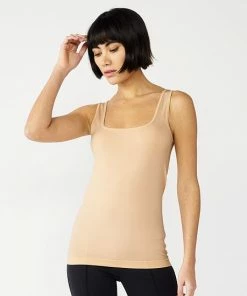 Petite Nine West Squareneck Seamless Tank White -Nine West Shop unnamed file 3173