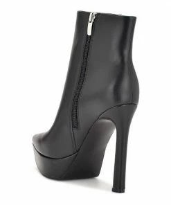 Nine West Loraa Women's Platform Ankle Boots Black Leather -Nine West Shop unnamed file 3209