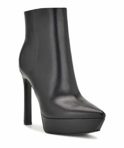 Nine West Loraa Women's Platform Ankle Boots Black Leather -Nine West Shop unnamed file 3210