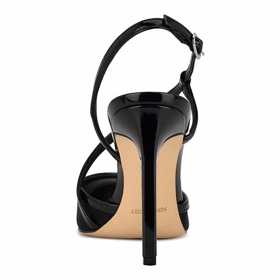 Nine West Timie Women's Strappy Dress Pumps Silver Clear 5 Nine West Timie Women's Strappy Dress Pumps Silver Clear - Image 5