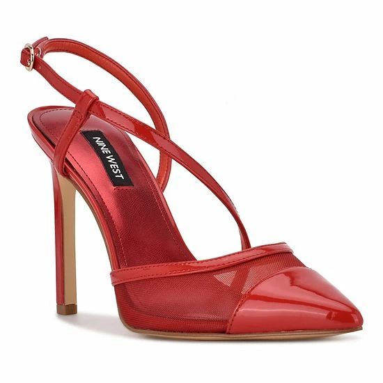 Nine West Timie Women's Strappy Dress Pumps Silver Clear 10 Nine West Timie Women's Strappy Dress Pumps Silver Clear - Image 10