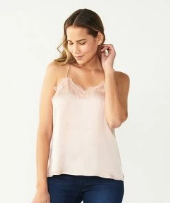 Petite Nine West Lace V-Neck Camisole Maddie Plum -Nine West Shop unnamed file 3307