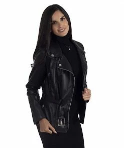 Women's Nine West Faux-Leather Biker Jacket -Nine West Shop unnamed file 3325