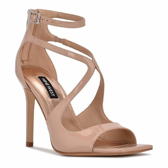 Nine West Tulah Women's Ankle Strap High Heel Dress Sandals Black Patent 8 Nine West Tulah Women's Ankle Strap High Heel Dress Sandals Black Patent - Image 8