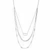 Nine West Links Multi-Row Necklace Gold Tone