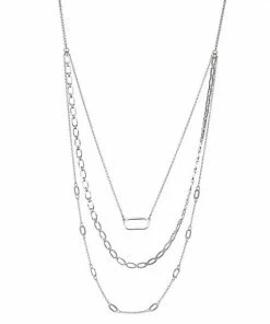 Nine West Links Multi-Row Necklace Gold Tone