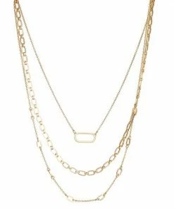 Nine West Links Multi-Row Necklace Gold Tone -Nine West Shop unnamed file 3348