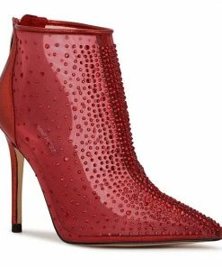 Nine West Fornow Women's Dress Booties Red