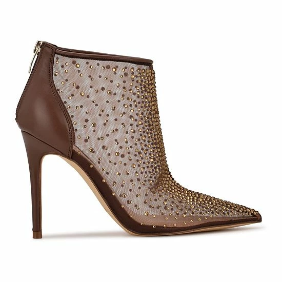 Nine West Fornow Women's Dress Booties Red 2 Nine West Fornow Women's Dress Booties Red - Image 2