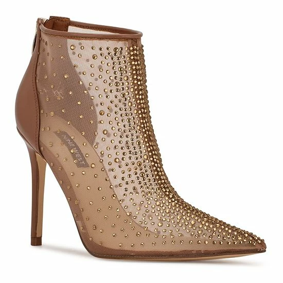 Nine West Fornow Women's Dress Booties Red 6 Nine West Fornow Women's Dress Booties Red - Image 6