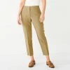 Women's Nine West High-Waisted Tapered Pants Baked Nutmeg
