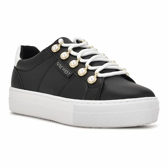 Nine West Prance Women's Platform Sneakers Black 4 Nine West Prance Women's Platform Sneakers Black - Image 4