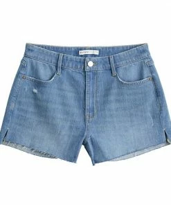 Women's Nine West High Rise Raw Hem Relaxed Denim Shorts Medium -Nine West Shop unnamed file 3376