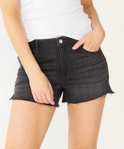 Women's Nine West High Rise Raw Hem Relaxed Denim Shorts Medium -Nine West Shop unnamed file 3379